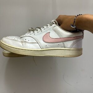 Pink and White Nike Air Force